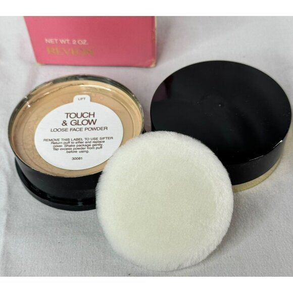 Vintage Revlon Touch & Glow Loose Face Powder Translucent No.1 Light - Med - Picture 6 of 7